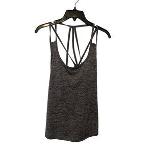 Marika Women's Gray Strappy Yoga Top Size M